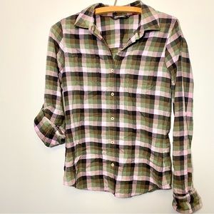 The North Face Button Down Plaid Flannel XS